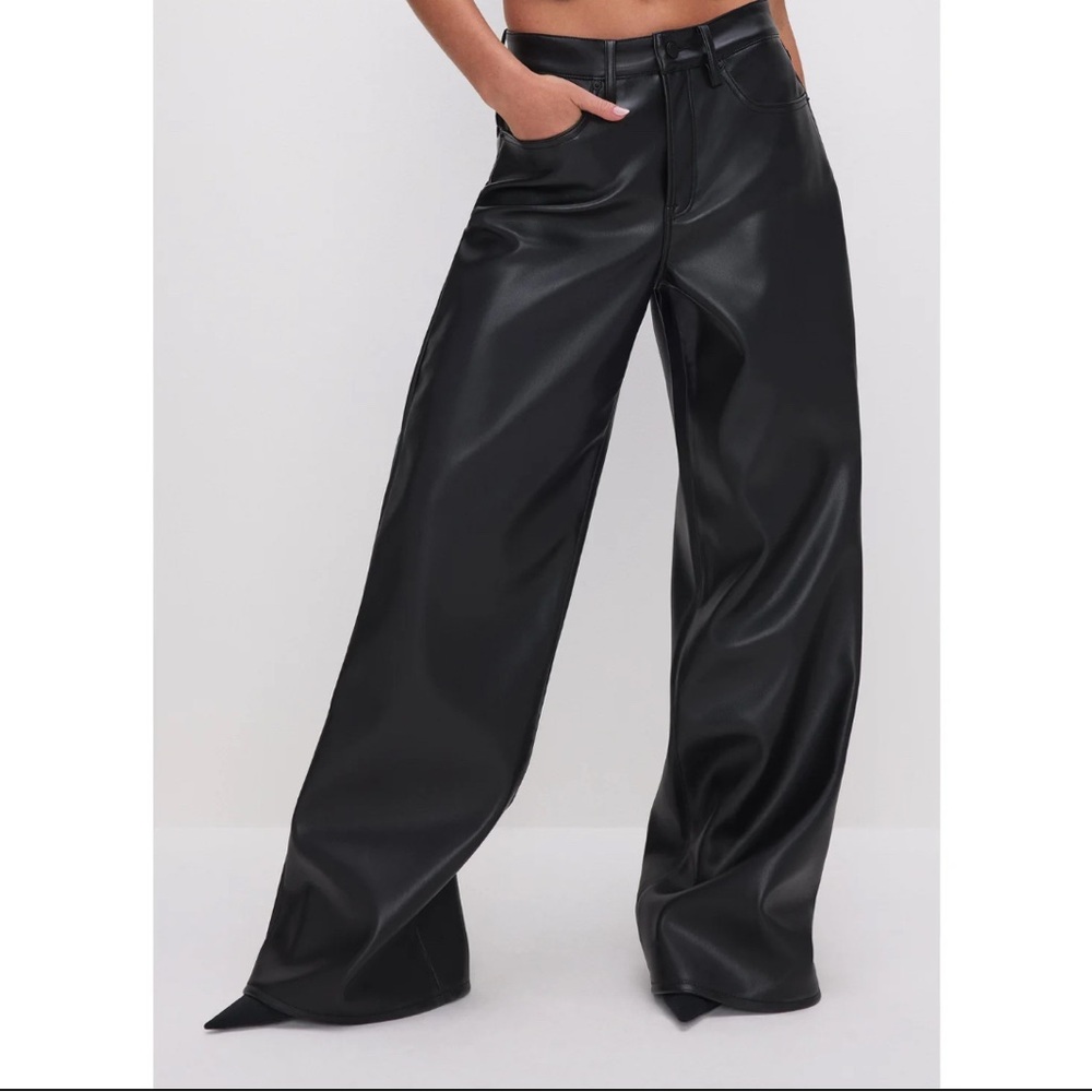 Good American leather pants Sz 8 Cute for Holiday parties! - Picture 5 of 7